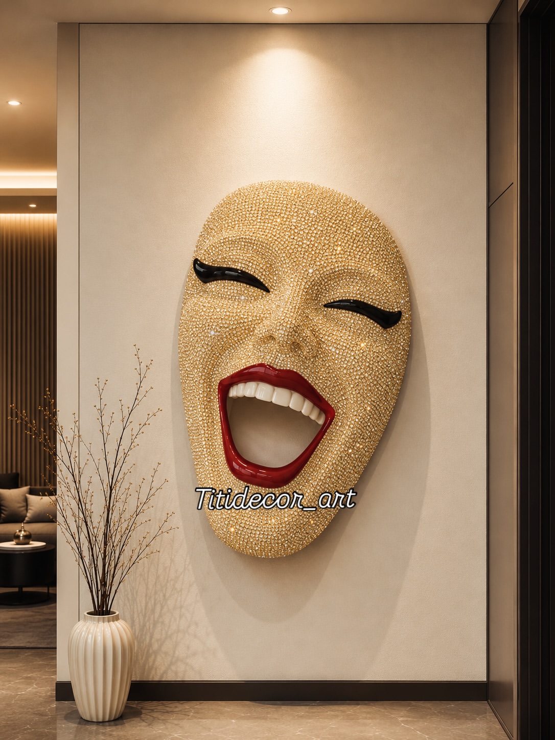 دیوارکوب لبخند